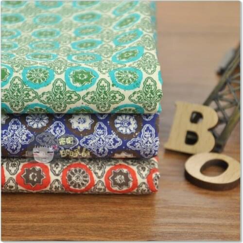 New cotton poplin fabric for dress shirt sewing patchwork paisley fabric retro
