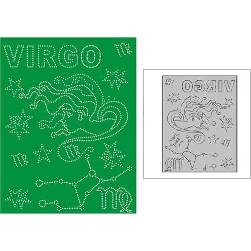 New Virgo Stars Constellation Panel 2020 Metal Cutting Dies for DIY Scrapbooking and Card Making Decor Embossing Craft No Stamps