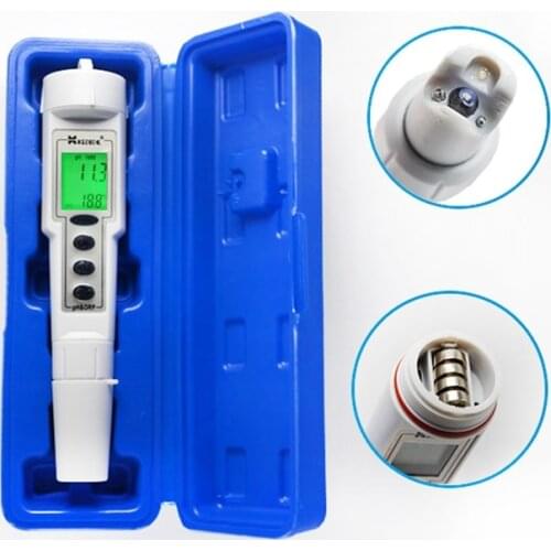 Portable Digital LCD PH ORP Temp Meter Waterproof 0.0-14.0 pH Tester 500mV Oxidation-Reduction Potential Water Quality Monitor