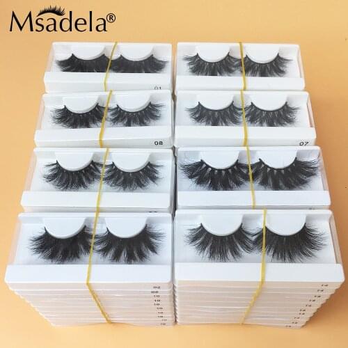 25mm Lashes Wholesale 3D Mink Lashes Pack 8D False Mink Eyelashes Extension Dramatic Eye Lashes Bulk Make Up Magnetic Eyelashes