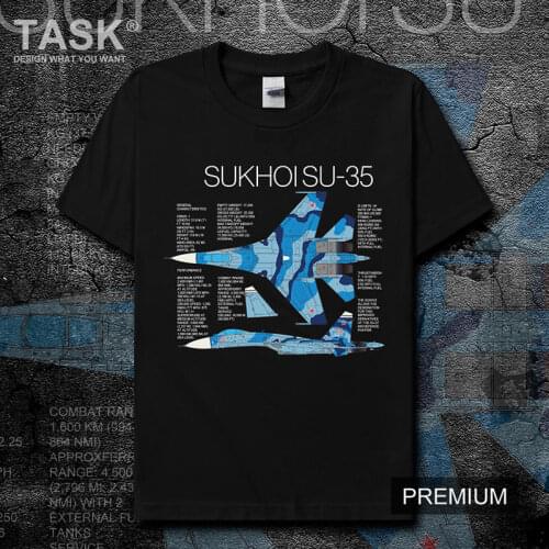 Russian Sukhoi Su 35 Super Flanker Heavy Fighter T-Shirt Summer Cotton Short Sleeve O-Neck Unisex T Shirt New
