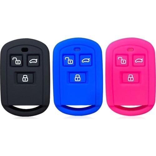 Silicone car key cover case fob for Hyundai Elantra Sonata Accent old model key shell remote control 3 button jacket