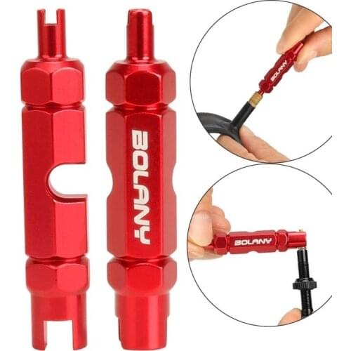 Bicycle Tire Nozzle Wrench Multifunctional Valve Core Tool Double-head Portable Removal Disassembly Spanner Bike Repair Tools