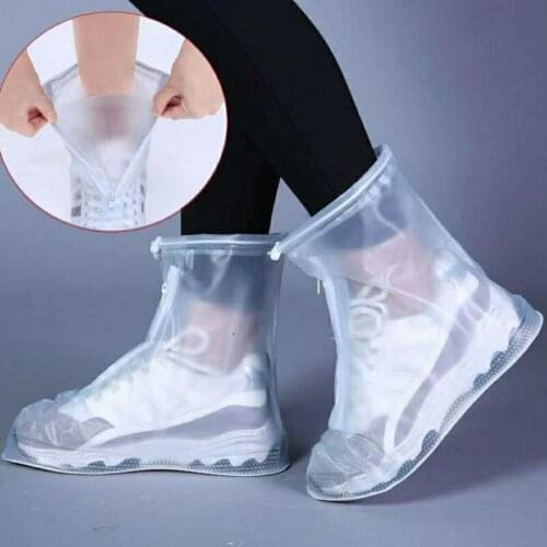 Waterproof Shoe Cover Silicone Material Shoes Protectors Rain Boots for Indoor Outdoor Rainy Days Dust-proof Non-Slip Unisex