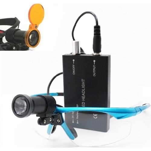 High Quality Dental Filter for Stomatology 3/5W LED Medical Headlight Headlamp Dental Sugical ENT Headlamp with Glasses