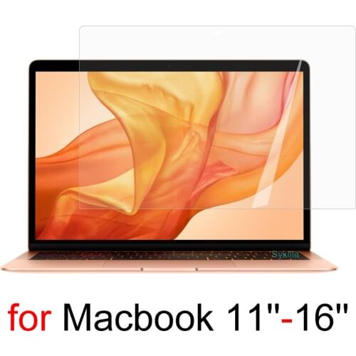 HD Screen Protector for MacBook Air 13 11 Pro 13 15 16 Touch Bar 12 Plastic Clear Transparent Film Sticker A2179 A2337 A2338 PET