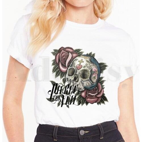 Pierce The Veil Post-hardcore Band Music Fans Short Sleeve Female Tops Tees Harajuku VintageT Shirts Womens T-shirt