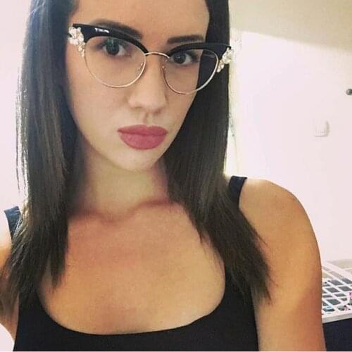 Veshion Oversized Sunglasses Women Cateye Sun Glasses for Female Rhinestone Fashion Vintage Elegant Luxury Ladies Glasses Uv400