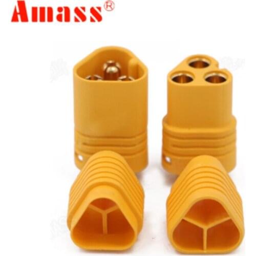 10PCS/5Pairs Amass MT60 Male Female 3.5 mm Plug Connector with sheath Set for RC Multicopter Quadcopter Airplane ESC Accessories
