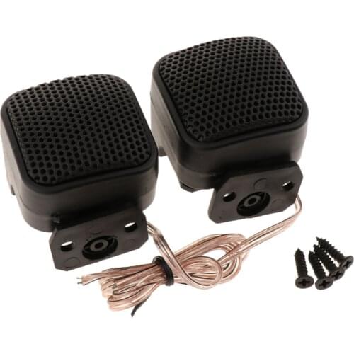 2pcs 500W Mini Car Silk Square Shape Tweeters Speakers For Car Audio Electronices System