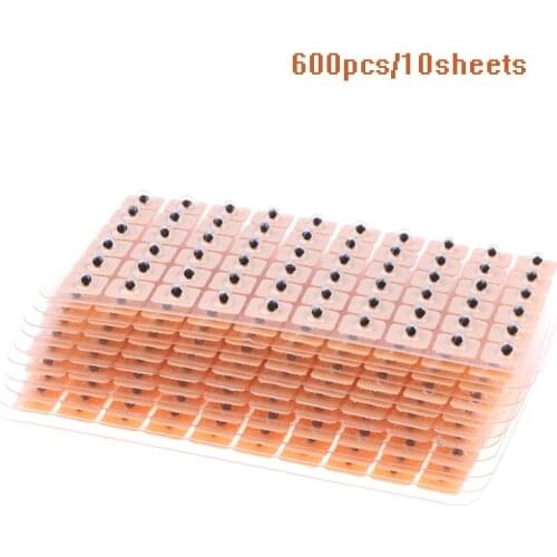 600pcs Disposable Ear Press Seeds Acupuncture Vaccaria Plaster Bean Massage