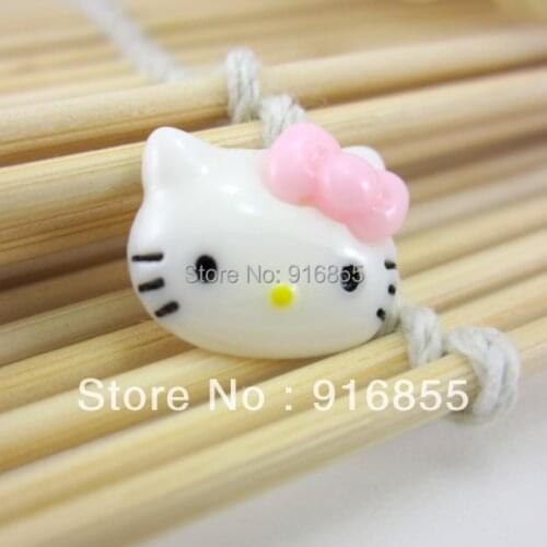 Free shipping 60pcs/lot 12*14mm very hot and kawaii flat back resin holle kitty