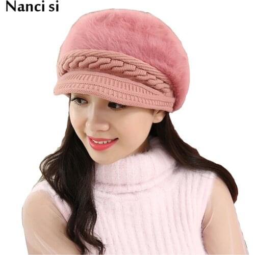 Brand Nanci si Winter Beanies Knit Hat Skullies Caps Hats For Women Ladies Beanie Girls Bonnet Femme Snapback Wool Warm Hat