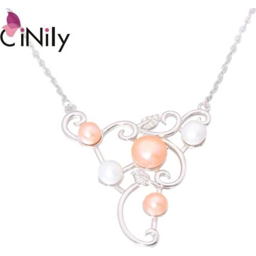 Женские ожерелья из жемчуга CiNily China At AliExpress