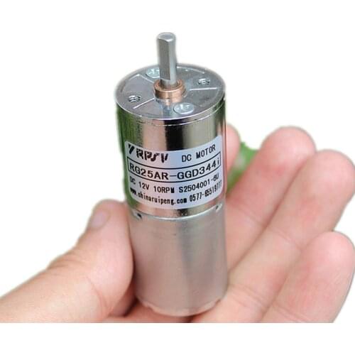 DC3.7V-12V High torque Slow speed 370 brushed DC gear motor Motor full metal gearbox G25