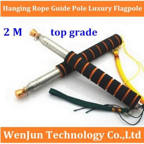 DHL Free Shipping 50PCS High Grade light pointer teaching rods High quality 2 meters stainless steel flagpole