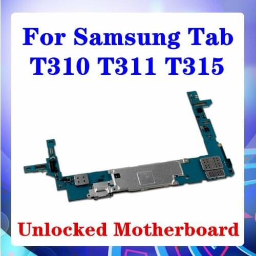 For Samsung Galaxy Tab 3 8.0 T310 T311 T315 Motherboard Ed Android Installed With Full Chip WIFI SIM Support LTE/WCDMA/GSM