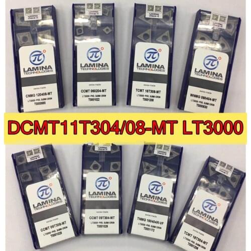 DCMT11T304-MT DCMT11T308-MT LT3000 100% swiss-made Lamina Metal ceramic Carbide insert Processing: steel Free shipping