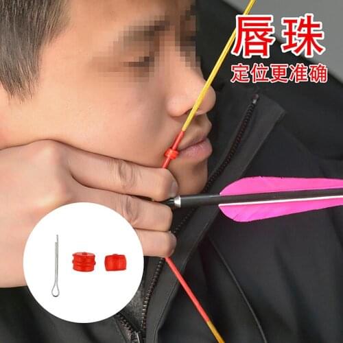 Archery Flexible Kisser Button Tie In Recurve Bow Compound Bow String Help Archer to Confirm Position Pulling the String