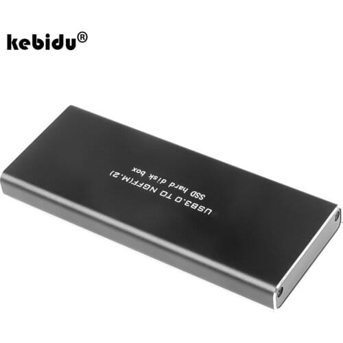 Kebidu NGFF M.2 to USB 3.0 SSD Enclosure Adapter Storage 5Gbps SSD Hard Disk Case 2230 / 2242 / 2260 / 2280 mm