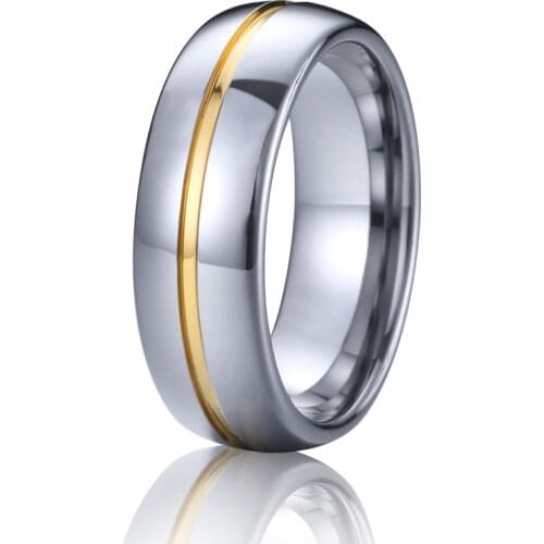 100% tungsten carbide ring men jewelry Gold Silver Color LOVE Alliances Anniversary Marriage Wedding Rings for women