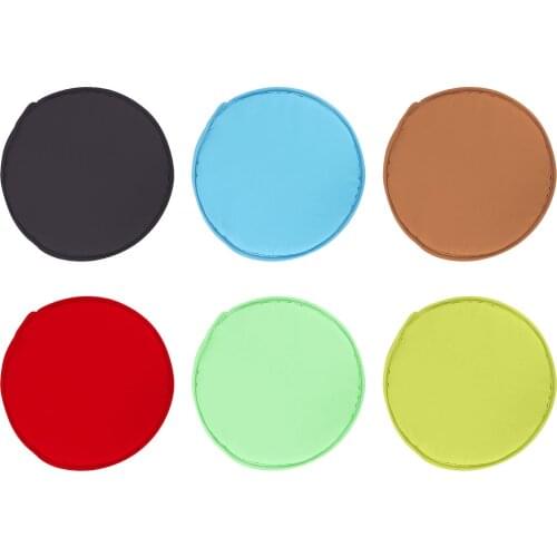 Round Chair Seat Cushion Pad Solid Color Round Tie-on Pads Kitchen Dining Removable Bistro Circular Chair everywhere