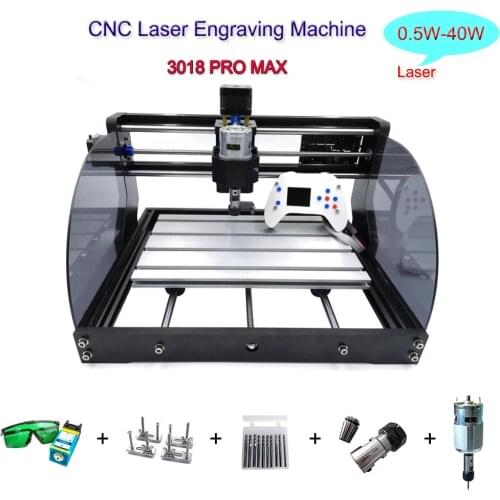 CNC 3018 Pro Max Laser Engraver 3 Axis PBC Laser Cutting Machine Engraving CNC Wood Router GRBL Laser Offline CNC Router Machine