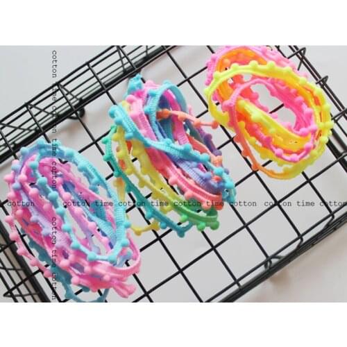 Mini pompom trim neon trim ball ball lace 0.5cm diameter 1cm wide 10meters/lot laciness Handmade materials,clothing accesory