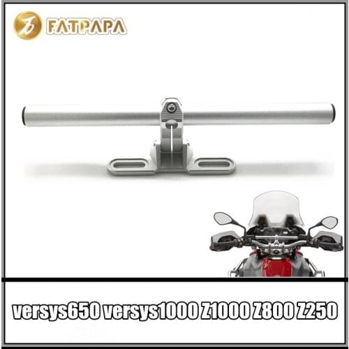 Motorcycle Accessories Stainless Steel handlebar Navigation Bracket For KAWASAKI VERSYS650 VERSYS1000 Z1000 Z800 Z250 Z300 Z650