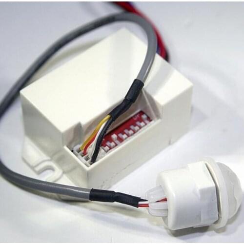 New DHL 1000 pieces High Quality AC 220V Infrared PIR IR Motion Sensor Switch For LED Light Bulb 800W Max life time warranty