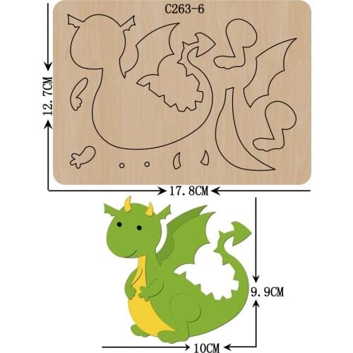 New Wooden die Scrapbooking C-263-6 Cutting Dies for common die cutting machines on the market