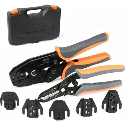 IWISS tube type spring crimping pliers terminal quick bare terminal pliers multifunctional crimping