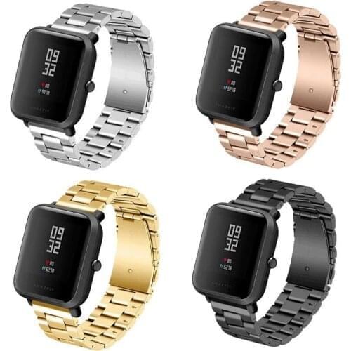 Stainless Steel Band Strap For Xiaomi Huami Amazfit Bip BIT PACE Lite Youth GTS GTR 20mm Watchband Metal Replacement Bracelet