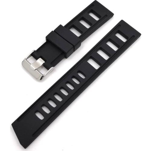 20mm 22mm soft silicone dive watch band strap fit for seiko 007 watch