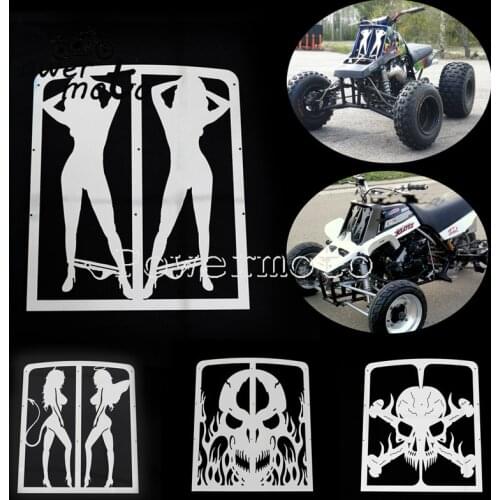 Skull/Skeleton/Lady/Angel&Devil ATV Quad Off Road Racing Radiator Grill For Yamaha Banshee 350 Grille Guard Cover