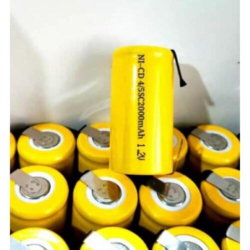 SC Nicd Batteries 1.2v 2000mah Sub C Ni-Cd Rechargeable Battery for Electric Screwdrivers Drills Power Tools SC Batteria