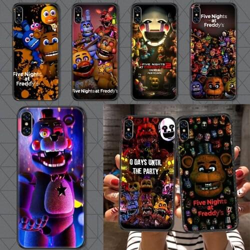 SFM Fnaf Animatronics Phone Case Cover Hull For iphone 5 5s se 2 6 6s 7 8 12 mini plus X XS XR 11 PRO MAX black soft waterproof
