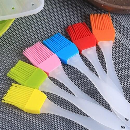 Silicone Spatula Barbeque Brush Home DIY Cooking BBQ Heat Resistant Oil Condiment Brushes Kitchen Bar Cake Baking Tools
