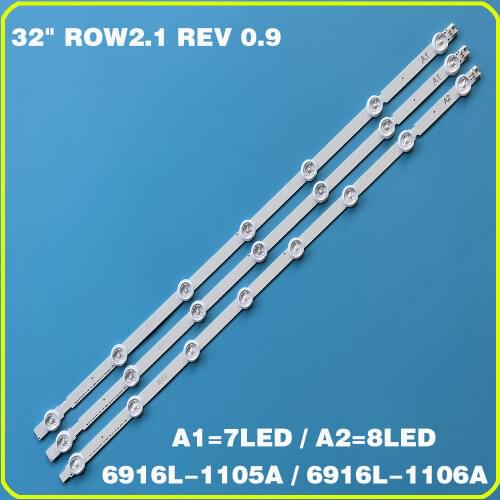 LED Backlight Strip 7/8 lamp for LG 32'' TV 32LN540V 32LN541V 32LN520B LC320DXE 6916L-1399A 1400A 1437A 1438A 1204A 1426A NEW