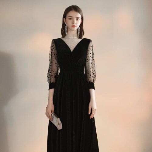 New Design Long Prom Dresses 2019 Sweetheart Neck Off the Shoulder A-line Beading Tulle Evening Dress Vestido de festa