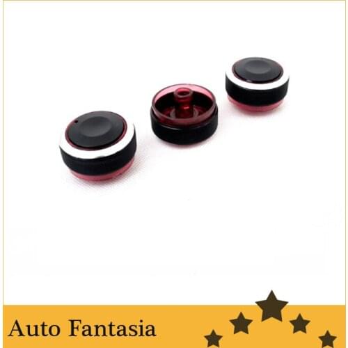 Billet Aluminium Anodized A/C Control Knobs (Red Color) for Mazda 3 / Axela 04-09-Free Shipping
