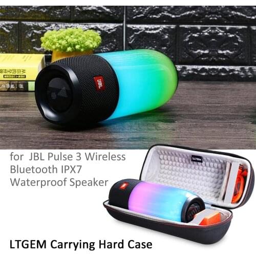 LTGEM EVA Hard Case for JBL Pulse 3 Wireless Bluetooth IPX7 Waterproof Speaker - Travel Protective Carrying Bag