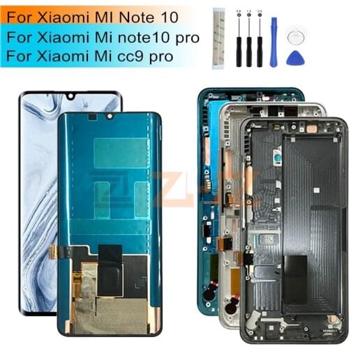For Xiaomi Mi Note 10 lcd display Touch Screen Digitizer Assembly lcd digitizer For mi cc9 pro display replacement repair parts