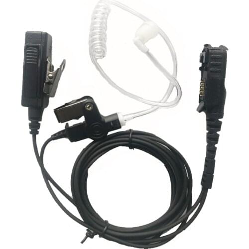 2 Wire Surveillance Acoustic Tube Earpiece Mic For Motorola MTP3550 MTP3100 MTP3200 MTP3500 DP2400 DP2600 XiR P6600 Radio
