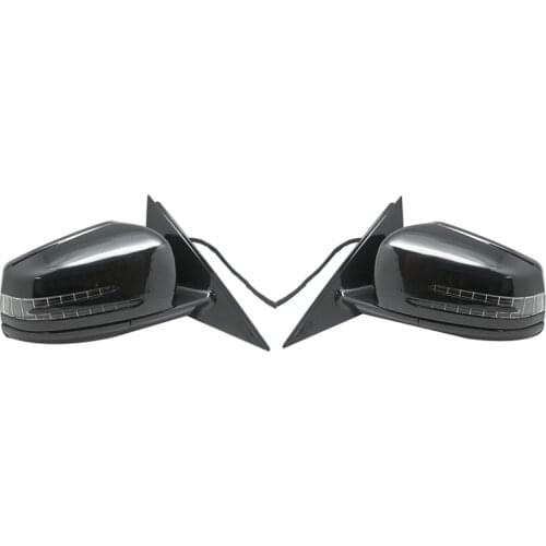 2x for 2007-2013 Mercedes Benz W221 S-Class S300 S350 Right Side/ Left Side Door Power Rear View Mirror Assembly Black