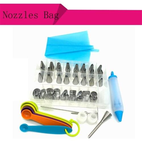 41 PCS/Set Metal Icing Pastry Piping Nozzles Tips Set Fondant Cake Decorating Tools Cake Decorating Tools