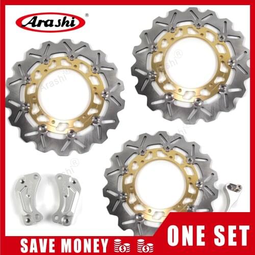 Arashi 1 Set Front Rear Brake Discs For YAMAHA XP T-MAX 500 2008-2011 Brake Rotors Disks TMAX 500 TMAX500 2008 2009 2010 2011