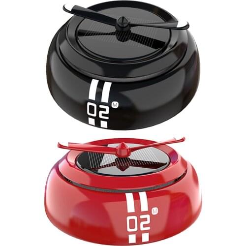 Solar Powered Car Rotating Aromatherapy Air Freshener Diffuser Air Purifier