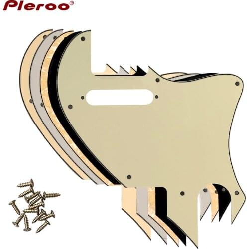 Pleroo Guitar Parts For US Telecaster Tele F hole Hybrid Guitar Pickguard Scratch Plate Tele Conversion Pickup with fixing hole