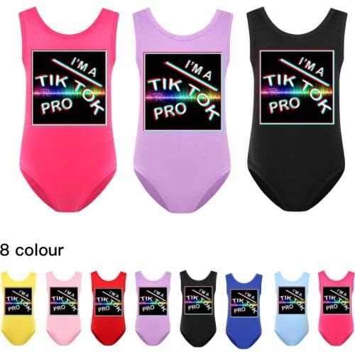 TIK TOK Girl Child Summer Beach Dress One-pieces Backless Sloping Shoulder Swim Bikini Wear Kid Baby Bathing Suit